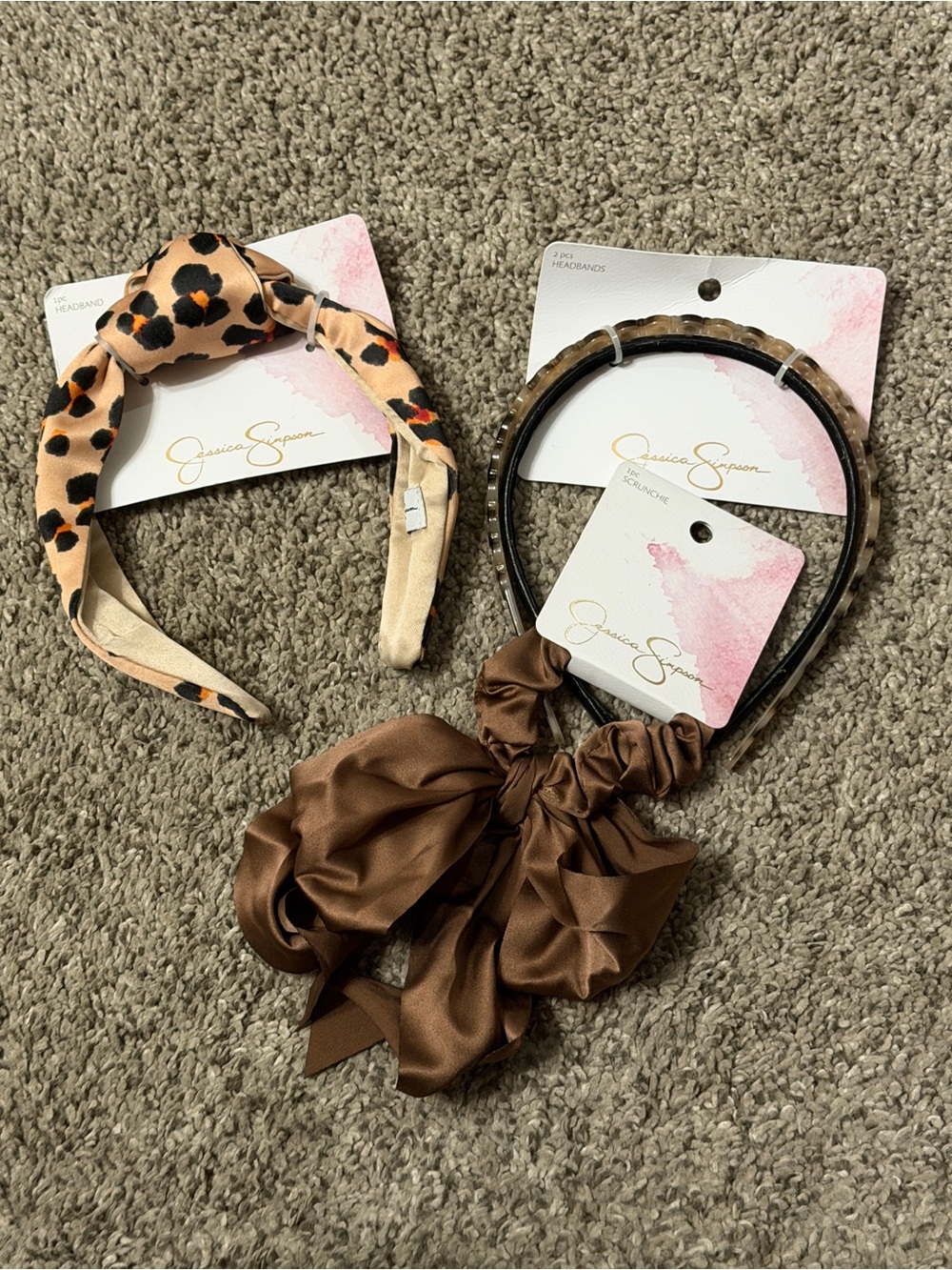 NEW Jessica Simpson Headbands & Bow Scrunchie